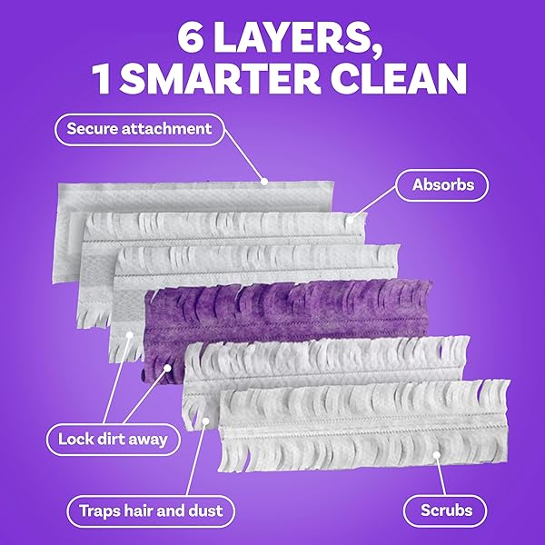 SWIFFER POWERMOP MULTI-SURFACE MOPPING PAD REFILLS FOR FLOOR CLEANING, 11 COUNT