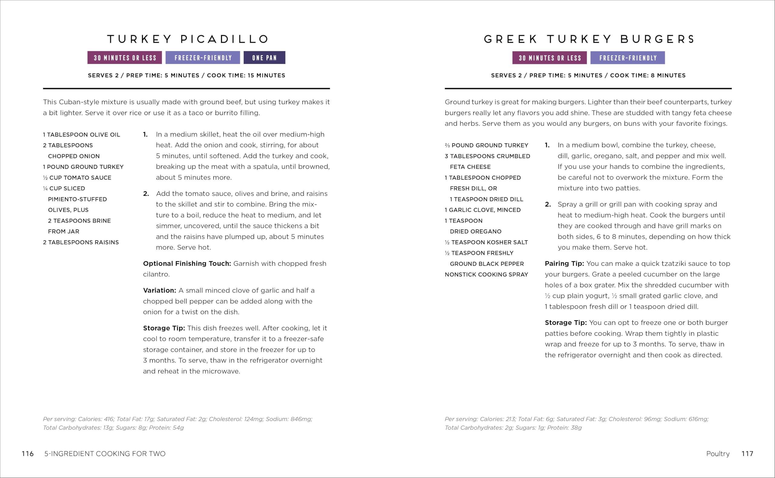 5-Ingredient Cooking for Two: 100+ Recipes Portioned for Pairs 5-Ingredient Cooking for Two: 100+ Recipes Portioned for Pairs Paperback Kindle Spiral-bound