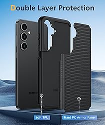 FNTCASE for Samsung Galaxy S24 Case: Dual Layer