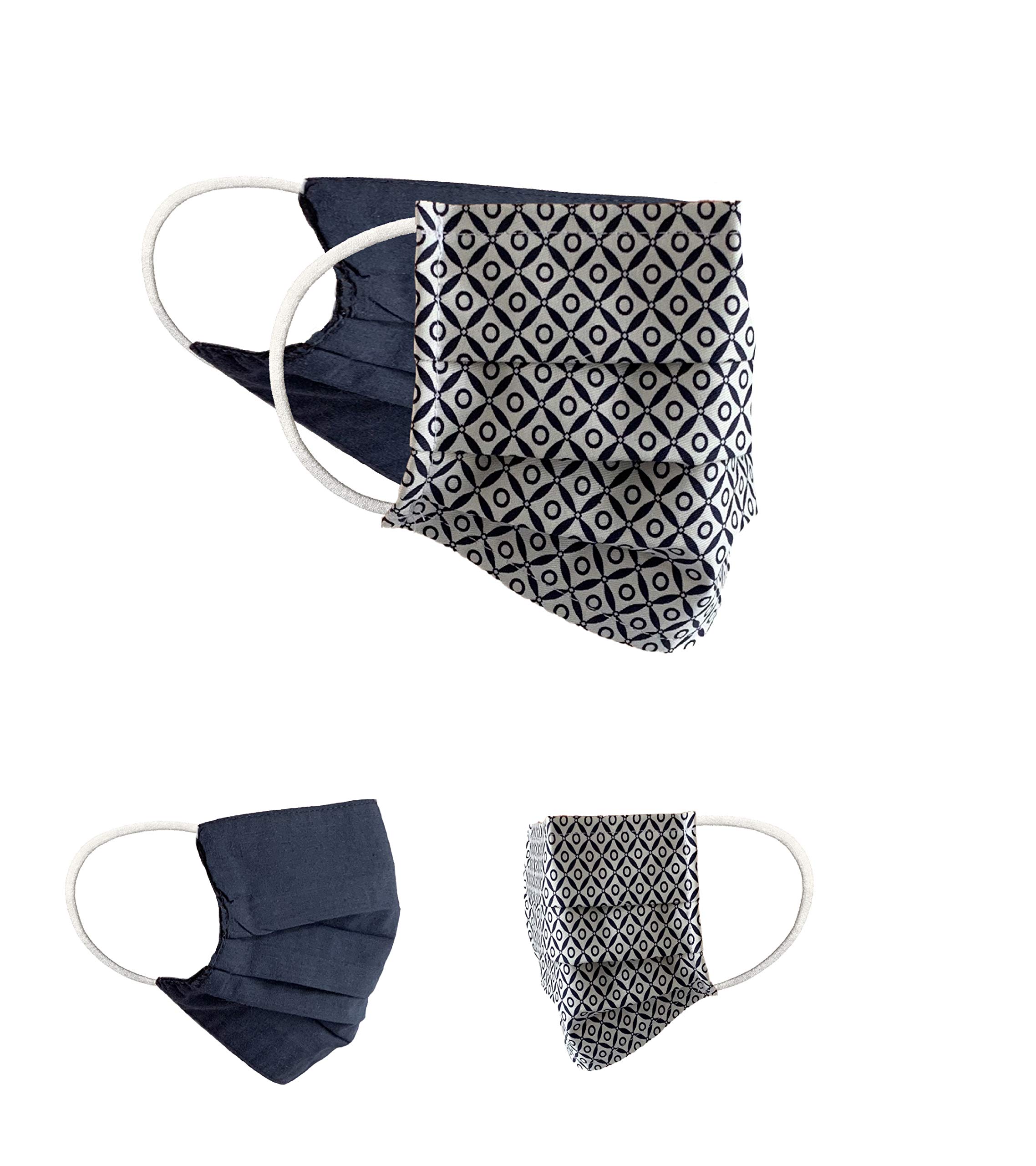 Community Masks 2-pack set unisex makeshift mask reversible mouth protection mask mouth and nose protection reversible mask with print cotton BCI washable