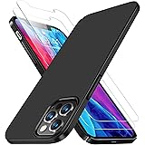 RANVOO Compatible with iPhone 12 Pro Max Case with 2 Screen Protectors, Ultra Slim Thin [Anti-Fingerprint] Hard Plastic…