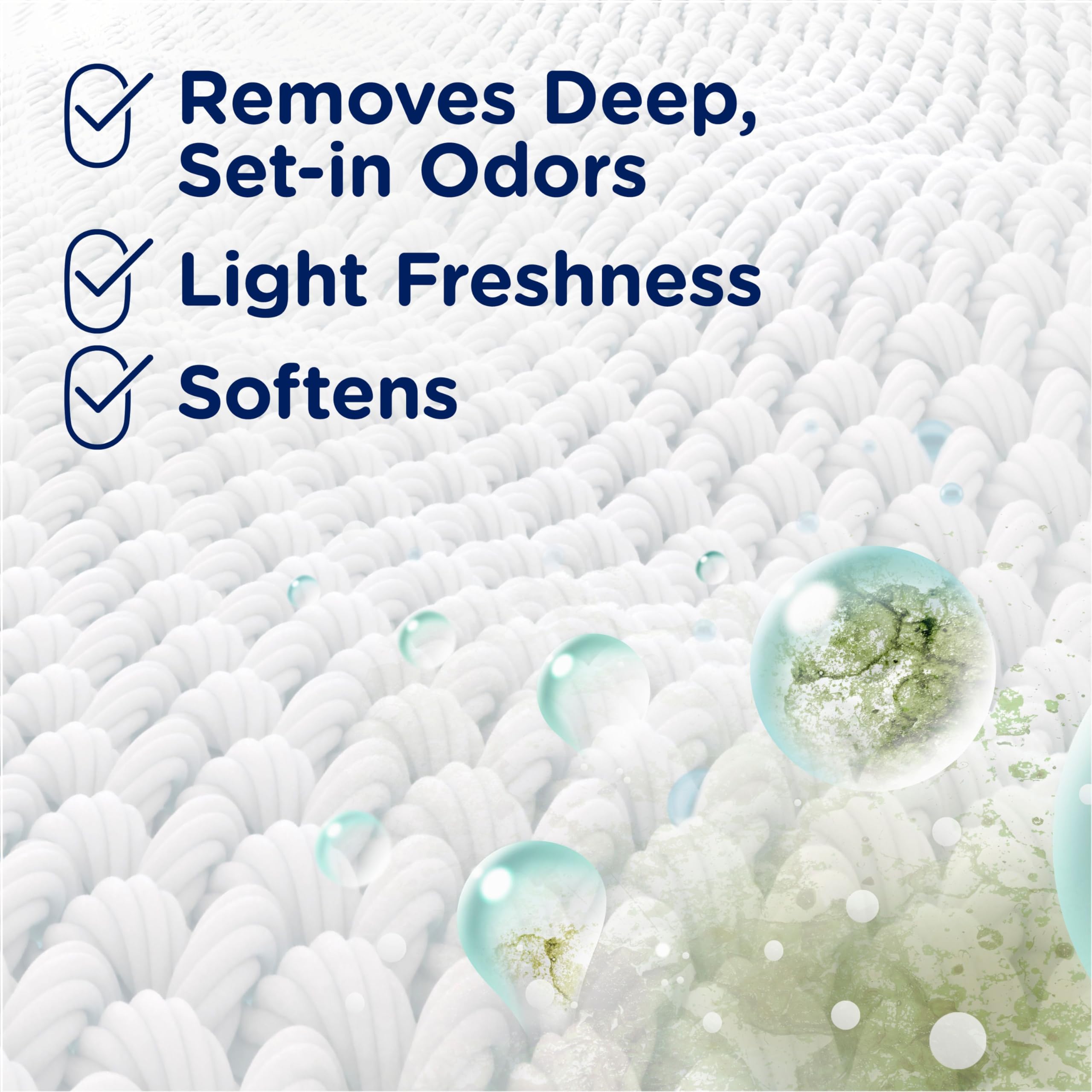 Downy Free & Gentle Rinse Laundry Odor Remover, Scent Free, 48 FL OZ, Gentle on skin, No dyes or heavy perfumes, Fabric Softener and Laundry Odor Removal Rinse