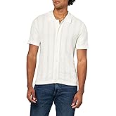 Lucky Brand Men's Short Sleeve Button Down Sweater