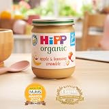 HiPP Organic Apple & Banana Crumble Baby Food 7+ Months 160g Pack of 6 view 2