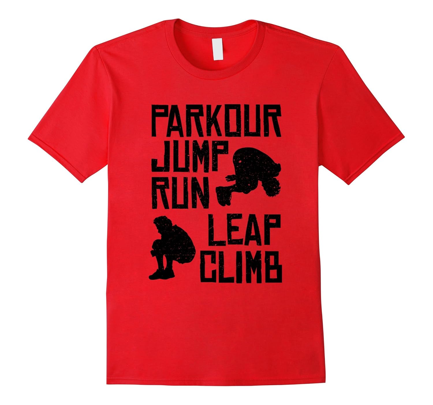 Parkour Shirt - Jump Run Leap Climb-Rose