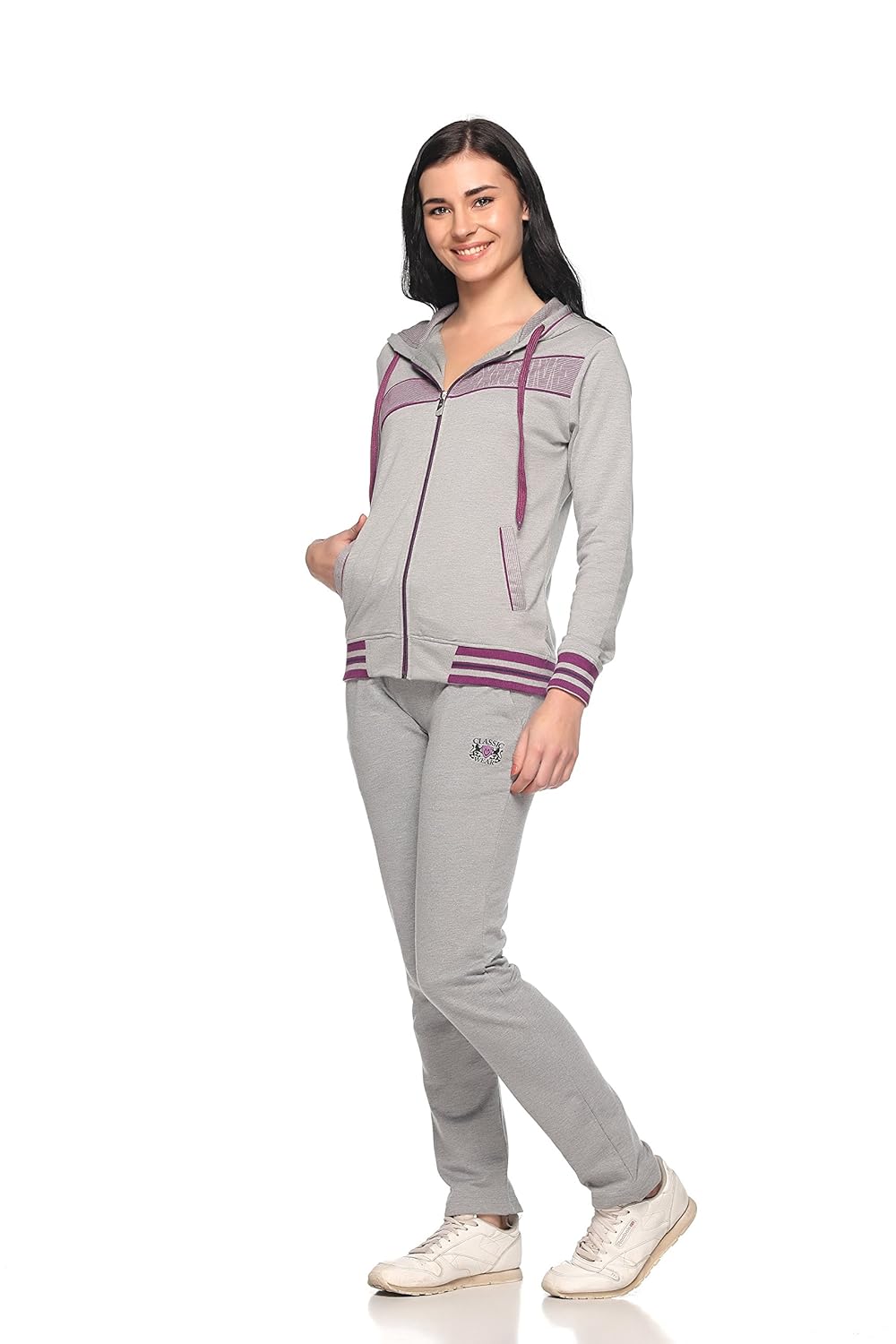 ex10sive fleece greymel active wear tracksuit