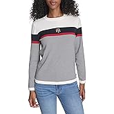 Tommy Hilfiger Womens Long Sleeve Cotton Crewneck Pullover Sweater