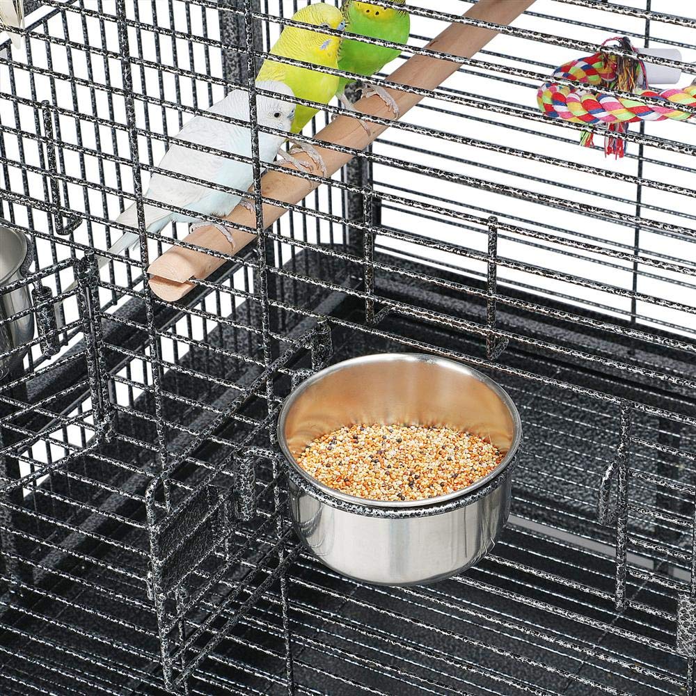 Yaheetech Wrought Iron Rolling Large Bird Cages for African Grey Small