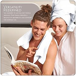 MAURA Basics Bath Towel Sets for Bathroom with
