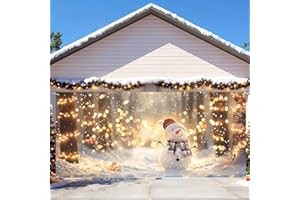 THISFIND 6 x 13 ft Christmas Garage Door DecorationsMerry Christmas Decorations Xmas Garage Door Cover, Happy New Year Hanging Banner for Home,Outdoor,Indoor,Party (Snowmen-2, 6x13 ft)