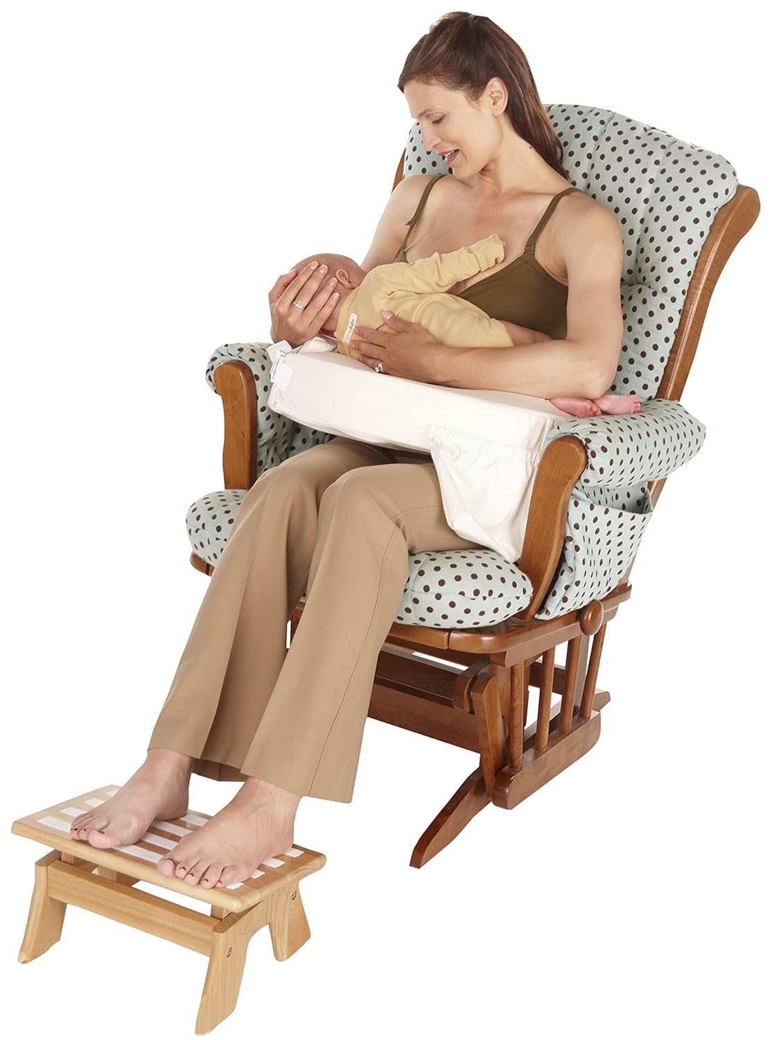 My Brest Friend Nursing Stool Adjustable for Comfort, Wood : Breast Feeding Stools : Baby