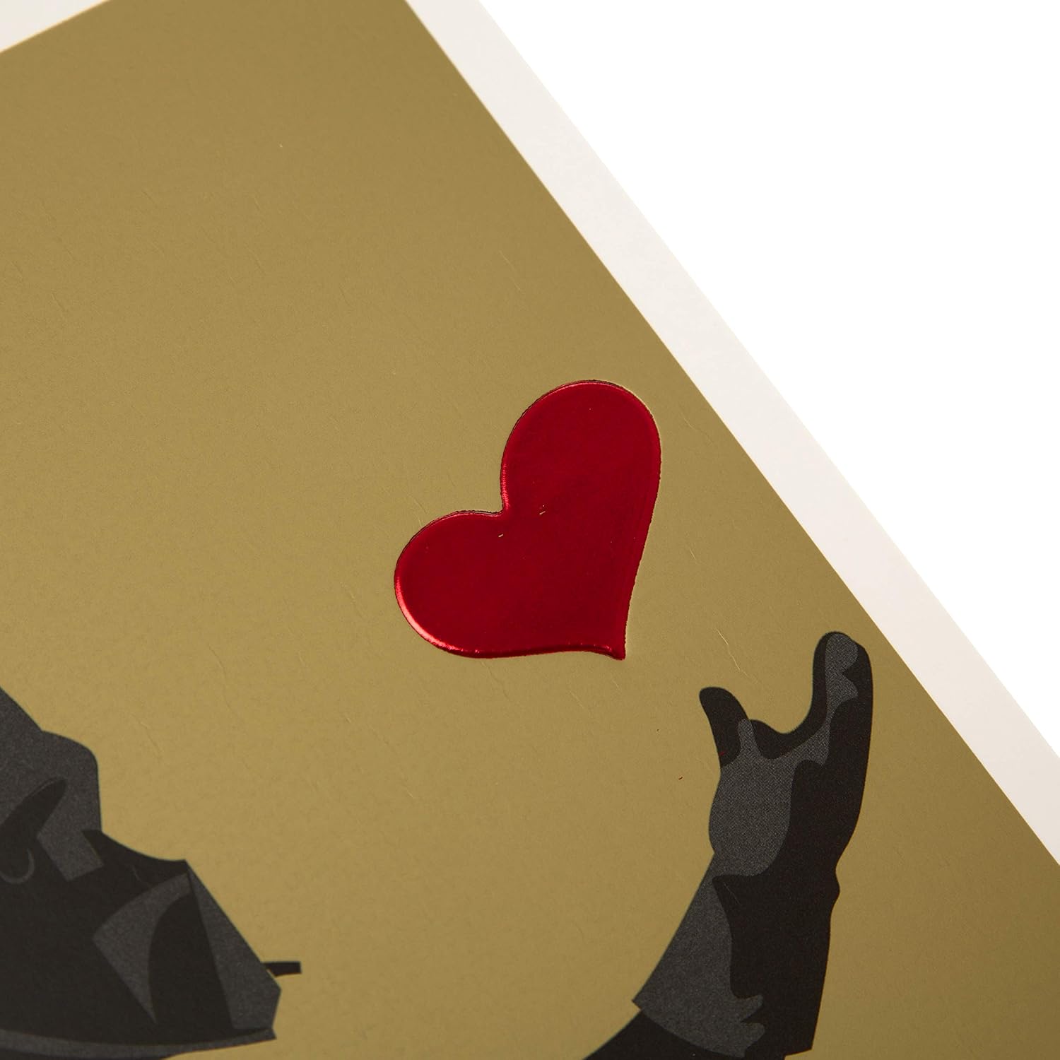 Hallmark Valentines Day Card, Star Wars Darth Vader & Heart Design, Black, Red, 20 cm by 13.8 cm - Image 4