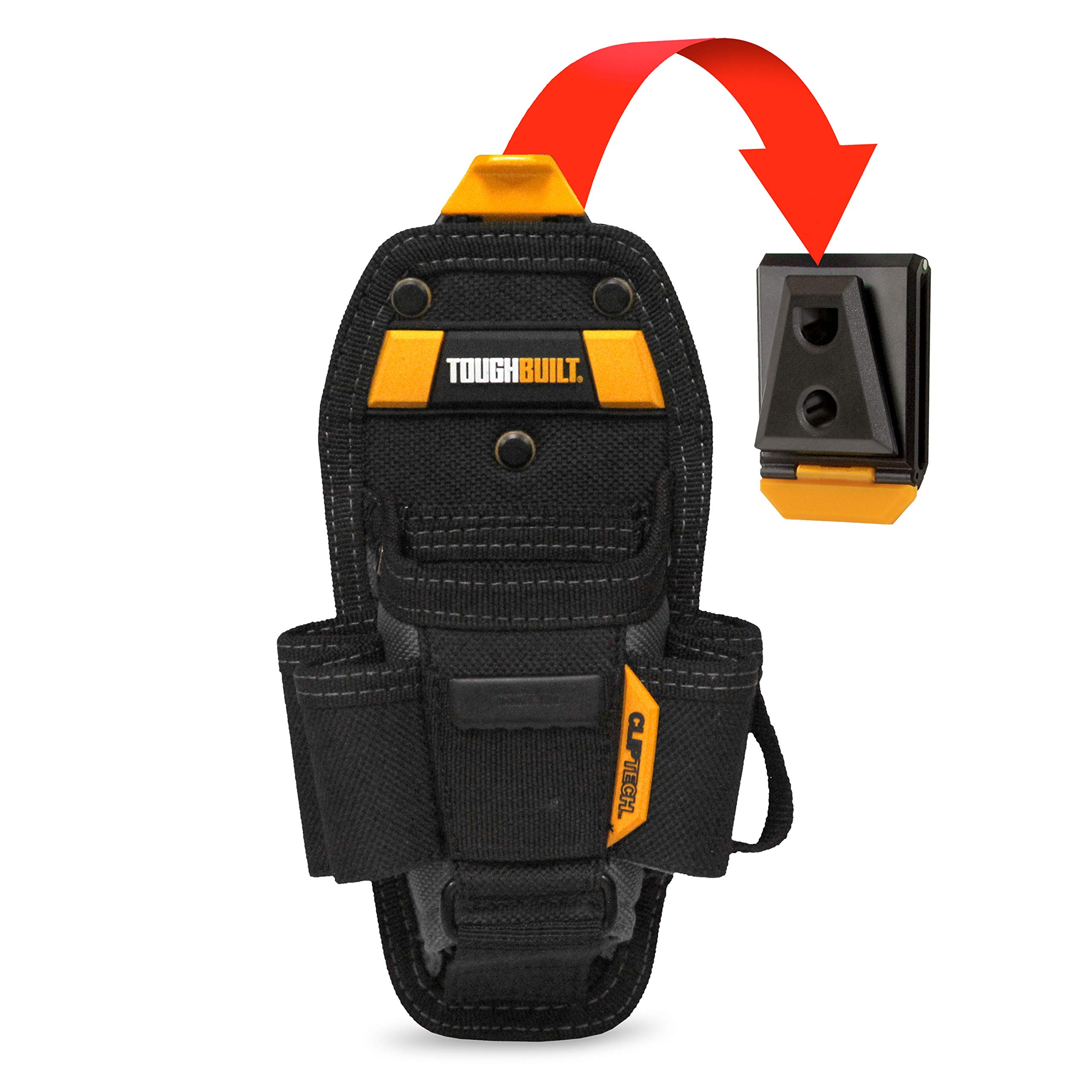 ToughBuilt Technician 7 Pocket Pouch,Black,Medium