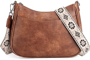 APHISON Trendy Leather Crossbody Purse with Adjustable Strap, Women's Shoulder Handbag