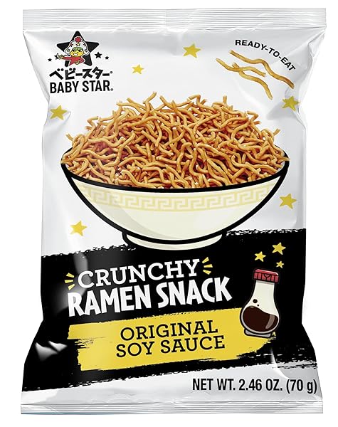 BABY STAR CRUNCHY RAMEN SNACK TINY (ORIGINAL SOY SAUCE)
