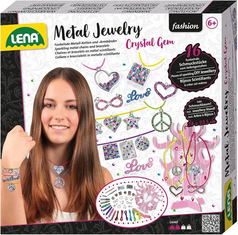 - Metal Joyería Artesanía Set por 8+ Años Niños, Multicolor