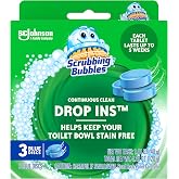 Scrubbing Bubbles Continuous Clean Toilet Tank Drop-Ins, 3 Count | Automatic Toilet Bowl Cleaner, Stain Protection &amp; Odor Control, Prevents Hard Water &amp; Limescale Stains, Lasts up to 15 Weeks