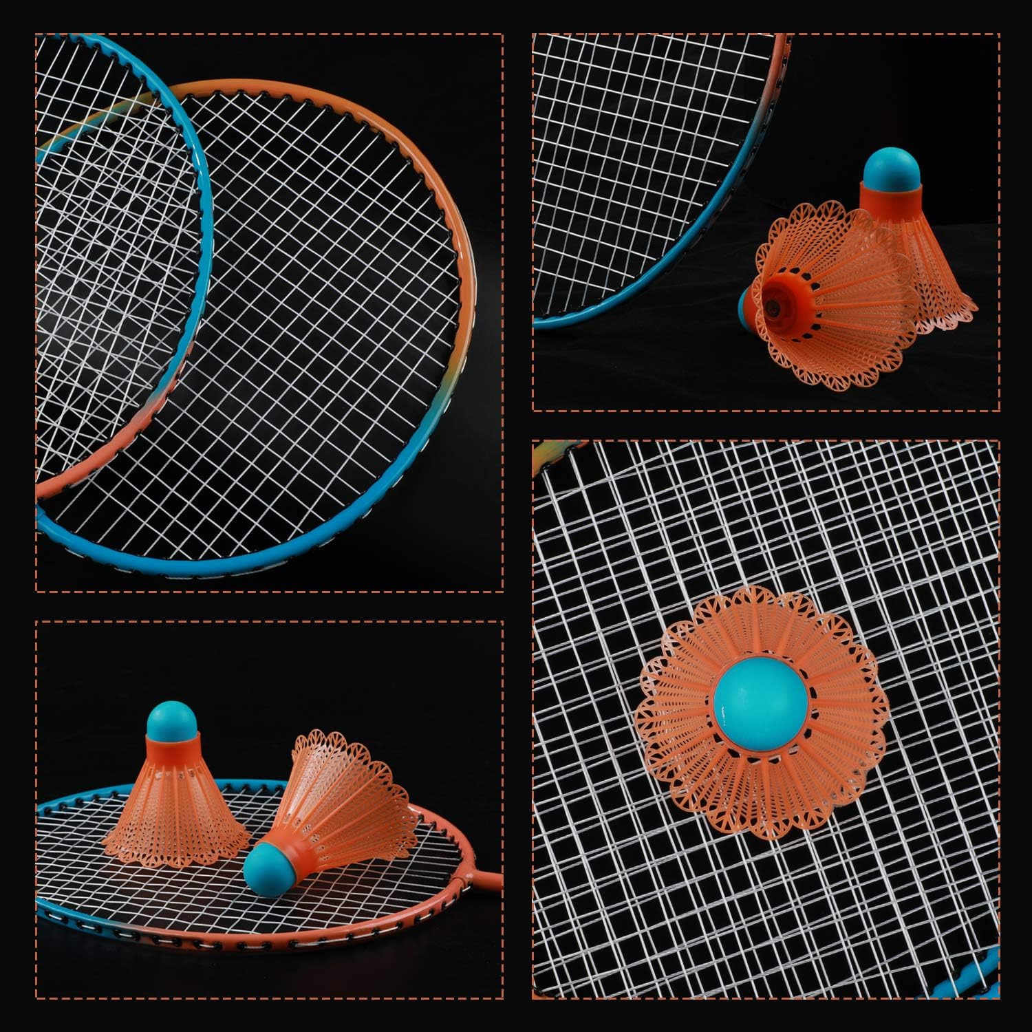 Keehoo 2 Player Badminton Rackets Set - Double Racquets, 2 Shuttlecocks and Carrying Bag Included : Sports & Outdoors
