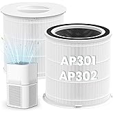 AP301 AP302 HEPA filter Replacement, ONLY for Dayette AP301 AP302 Air Purifier, NOT FOR AP401 AP402 Air Purifiers