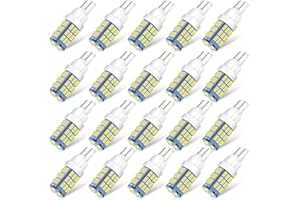 ACOHUIKE T10 921 194 168 175 LED Bulbs White 20-Packs, Super Bright 3014 42-SMD LED Replacement 12 Volt RV Camper Trailer Boat Trunk Interior Dome Map License Lights, Backup Reverse Lights