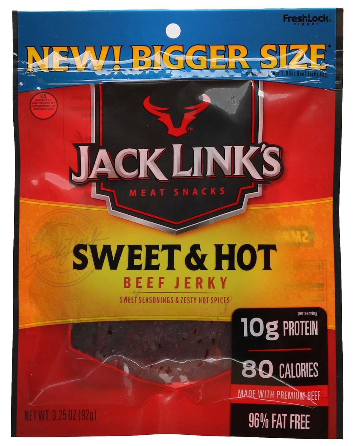 Jack Link Beef Jerky, Sweet & Hot, 3.25 oz Grocery
