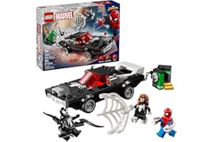 LEGO Marvel Spider-Man vs. Venom Muscle Car Toy - Building Set for Kids, Boys and Girls, Ages 7+ - with Spider-Man, Venom, and Spider-Woman Minifigures - Superhero Gift Idea for Birthday - 76309