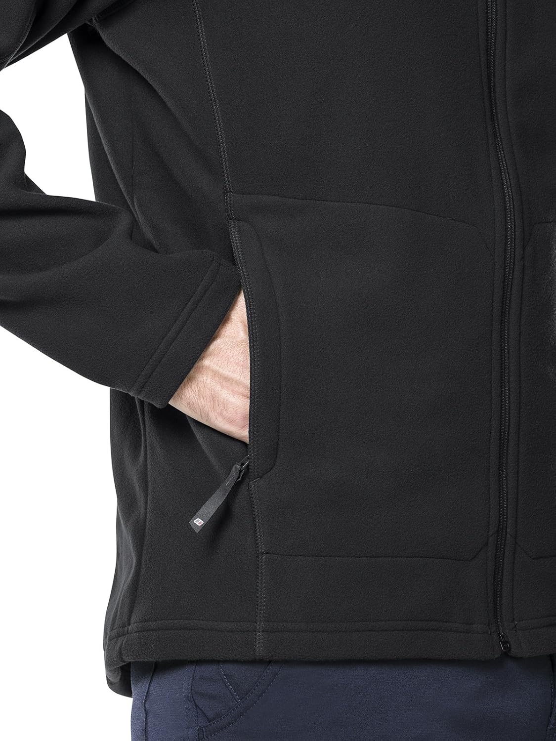 berghaus mens arnside full zip fleece jacket black