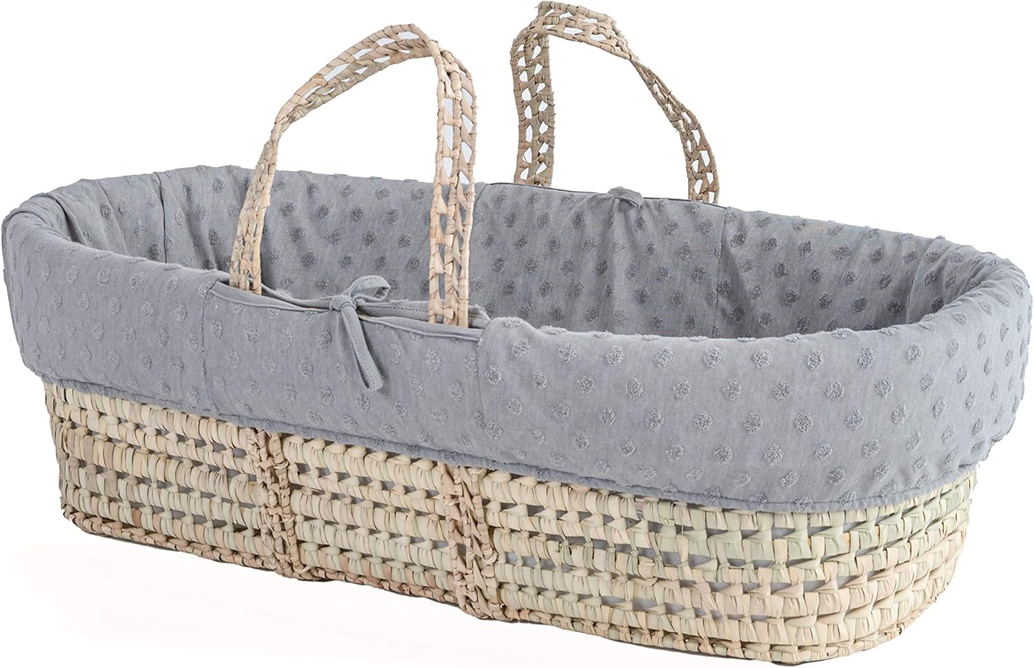 clair de lune grey moses basket