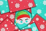 HENBRANDT 12x Kids Christmas Paper Party Masks 3 Designs - Fancy Dress Stocking view 4