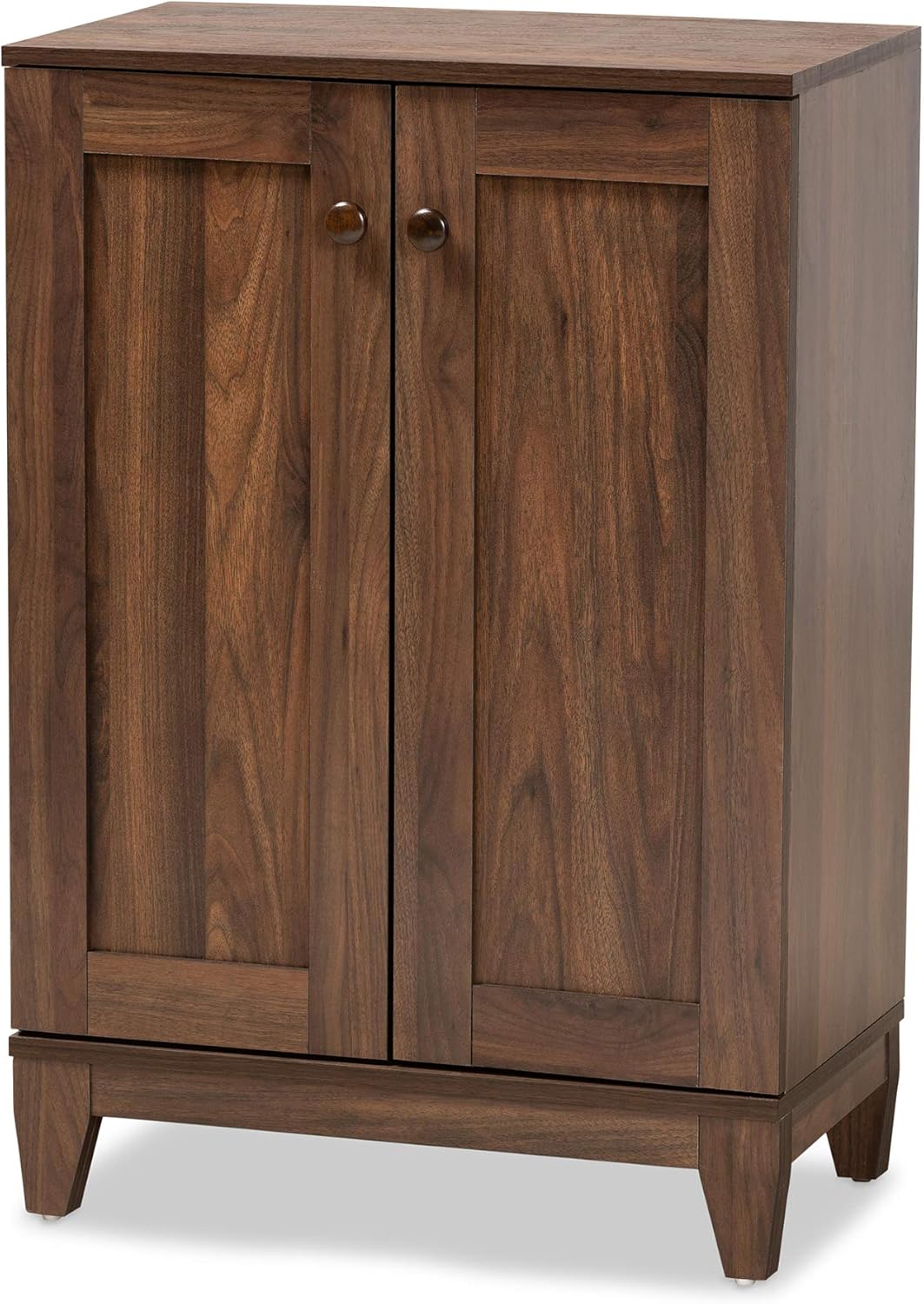 baxton studio shoe cabinet on Baxton Studio Nissa Modern And Contemporary Walnut Brown Finished Wood 2 Door Shoe Storage Cabinet 178 11218 Amz Amazon Ca Home Kitchen