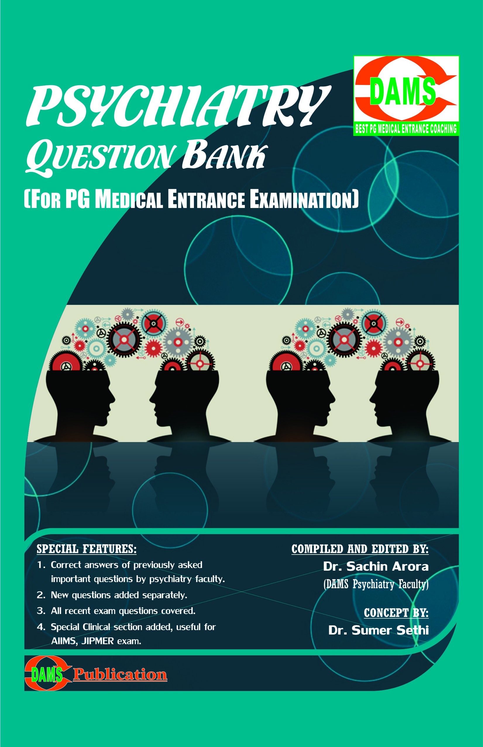 Buy DAMS Psychiatry-Question Bank (For PG Medical Entrance Examination) Book  Online at Low Prices in India | DAMS Psychiatry-Question Bank (For PG  Medical ...