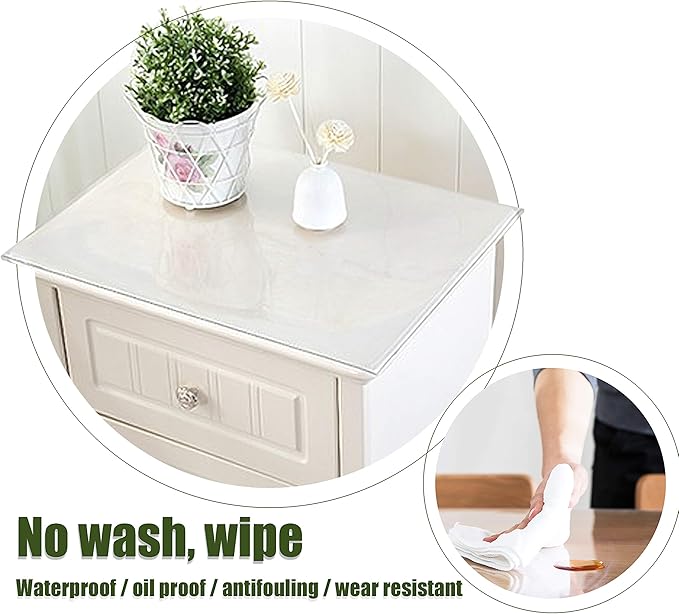 Kitchen Dining Kitchen Table Linens Table Pads Clear Table Protector Plastic Table Cloths Pvc Night Stand Table Cover Mat Office Desk Mat Shelf Surface Protection Crystal Children Painting Cover Pad