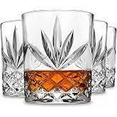 Godinger Old Fashioned Whiskey Glasses, Drinking Glasses for Scotch, Cocktails, Water, Juice - Set of 4