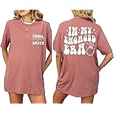 Personalized Engagement Announcement T-Shirt, Custom Future Mrs Design, in My Engaged Era Shirt Sweatshirt Hooodie, Honeymoon T-Shirt for Woman Men Couples (Engaged ERA) Black