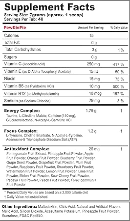 Amazon Com G Fuel Pewdiepie 40 Servings Elite Energy And