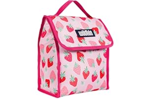 Wildkin Kids Insulated Lunch Bag – Reusable, Ideal for Hot/Cold Snacks, School & Travel - Strawberry Patch