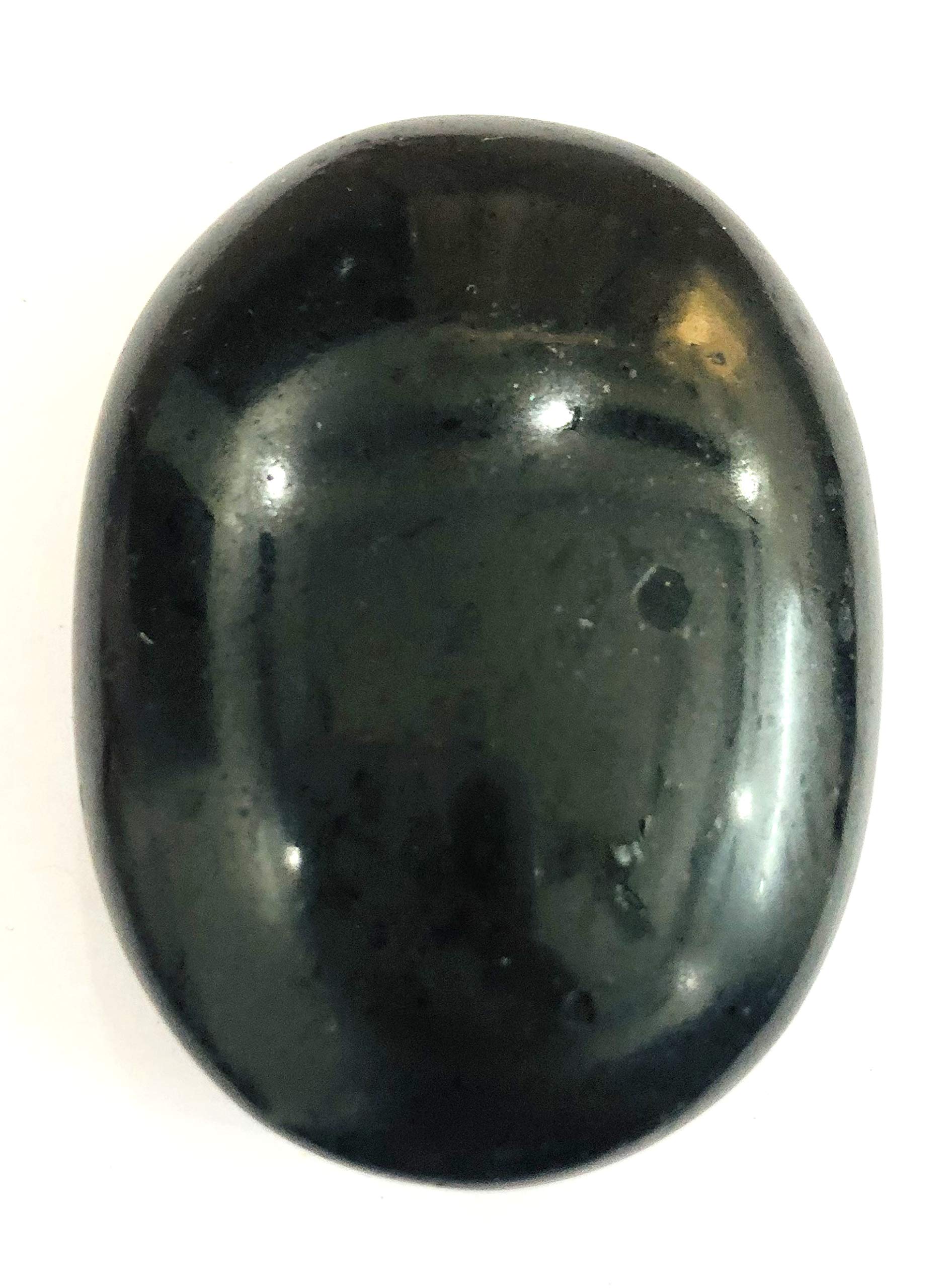 crystalmiracle Black Tourmaline 1.5-2" Palm Stone Crystal Healing Gemstone Wellness Peace Meditation Gift Reiki Feng Shui Psychic Energy