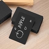 Tomoyuki 150 Pcs Blank Kraft Cards Black Writable Double-Sided 3.46 x 2.04 in view 7