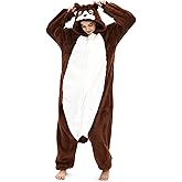 SAMGU Adult Onesie Animal Halloween Cosplay Costume One Piece Pajamas for Women and Men