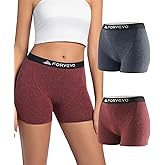 FORVEVO Merino Wool Boxer Briefs for Women 2 pack,Breathable Womens Boyshorts Underwear,Dry Panties for Ladie