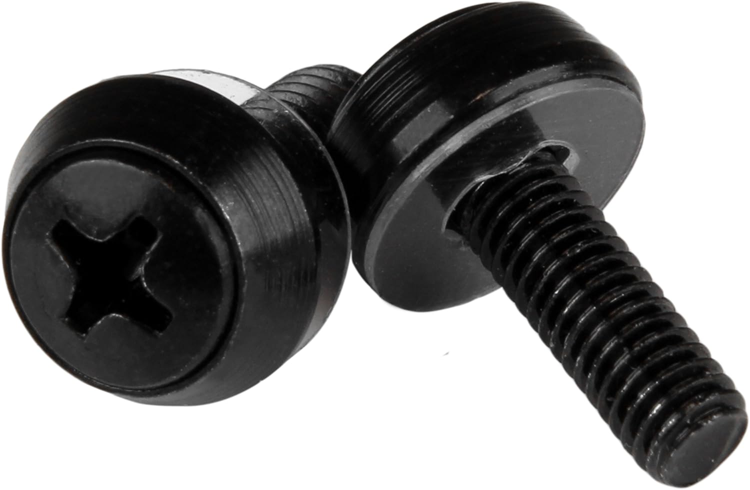 StarTech.com M5 x 12mm - Screws - 100 Pack, Black - M5 Mounting Screws for Server Rack & Cabinet (CABSCREWSM5B)