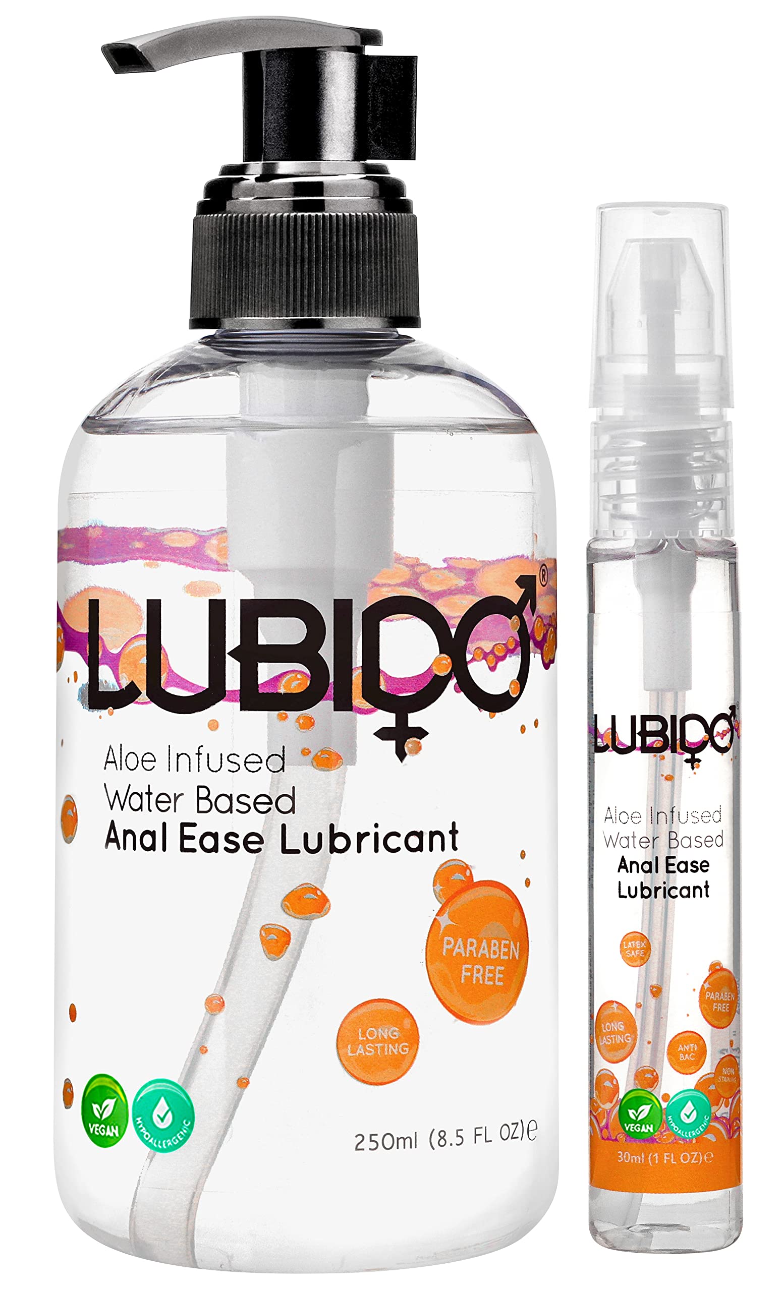 Lubido Aloe Infused Anal Ease Lubricant – 250ml and 30ml Promo Pack Lube Offer