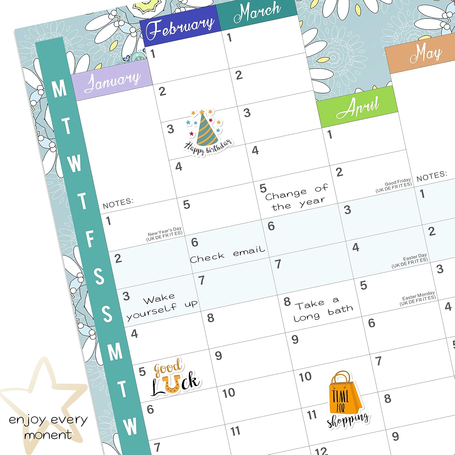 Wall Planner 2026-2027 - A1 Large 2026-2027 Wall Planner from Aug. 2026 to Jul. 2027, for Home Office, or School, 88 x 57 cm - Image 5