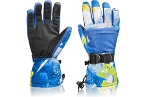 BOSONER Ski Snowboard Gloves, Waterproof Winter Warm Gloves, Cold Weather Touchscreen Snow Gloves for Mens, Womens, Kids Skiing,Snowboarding