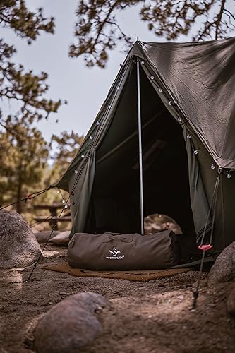WHITEDUCK Regatta Canvas Bell Tent w/StoveJack, Waterproof,