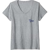 Women's Red, Lite, and Blue V-Neck T-Shirt
