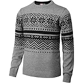H2H Mens Casual Slim Fit Knitted Christmas Sweaters Holiday Party