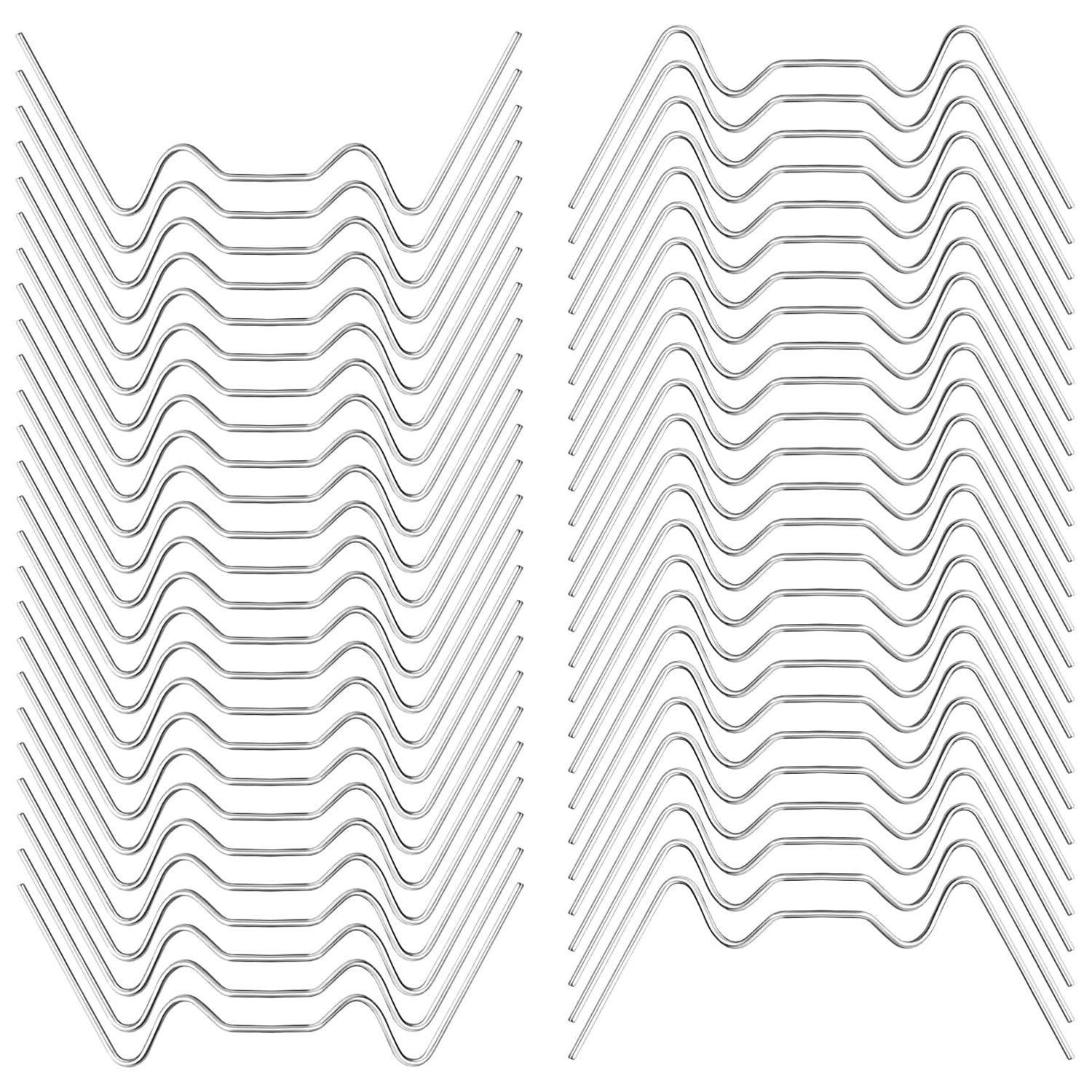 100 pcs Greenhouse Glass Clips, Green House Clips for Glass Pans, Garden Greenhouse Glazing Fixing Clips, Stainless Steel Glazing Clips for Glass House Panels(100 W Glazing Clips)