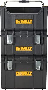 DEWALT DWST1-75654 ToughSystem TSTAK Tool Box Yellow Black Heavy Duty Storage view 3