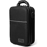 Omebaige Lightweight Clarinet Backpack Built-In Straps (BGR-CLARINET-BLACK) | 1200D nylon clarinet case with Built-In backpack straps and expandable rear storage for everyday transport.